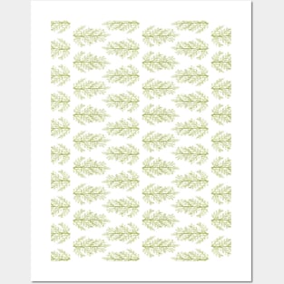 Green Fern - Pattern Posters and Art